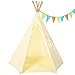 YiFi-Tek for Kids - 6 Pole Tipi Design Indoor Tee Pee Tent - 100% Chemical Free - Perfect for Kids