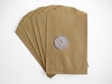50 Brown Kraft Paper Little Bitty Bags 2.75 X 4 Inches