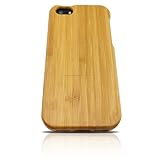 iPhone 5 Case, MyCell Bamboo Wood Protective Case Cover for Apple iPhone 5/5S + Free Screen Protector