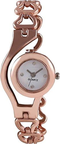 krupa Enterprise Roae Gold Analog Copper Dial Women's Watch -Copper Chain