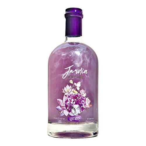 Jardin - Lavender Infused Mixer to Enhance Champagne, Spirits and Non Alcoholic Cocktails, Low Sweetness, Aromatic, Floral, Non-GMO, No Preservatives, Less than 1 g sugar, Shimmer (750 ml)