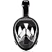 Face Snorkel Mask - Scuba Diving Full Face Mask - Underwater Breathing Snorkeling Masks - Full-face Swim Mask Adult - 180 Panoramic Full View - Sea Ocean Dive Mask Kids - Dry Top Fullface Snorkle Mask