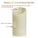 Brightsky 6in LED Ivory Real Wax Candles Flickering Flameless with Remote Control Timer Warm White 3 AAA Battery Power