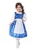 Little Adventures Beauty Day Dress with Bow Costume (X-Large 7-9) - Machine Washable Child Pretend Play and Party Dress with No Glitter