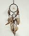 Dream Catchers Brown Handmade Beaded Feather Native American Dreamcatcher Circular Net for Car Kids Bed Room Wall Hanging Decoration Decor Ornament Craft, Dia of Circle: 4.33inch/11cm &1.97inch/5cm