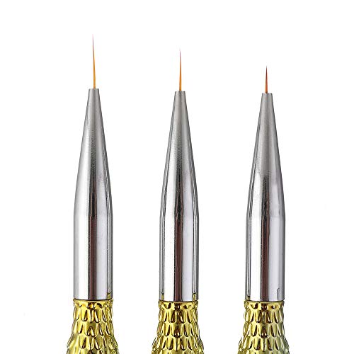 Redvive Top 3pcs Small Pen Hook Painting Line Nail Pens Pull Pen Paint