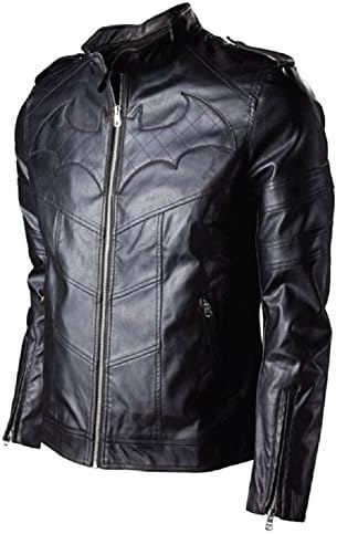 Batman Arkham Knight Game Men's PU Leather Jacket Emcostyles (Large)