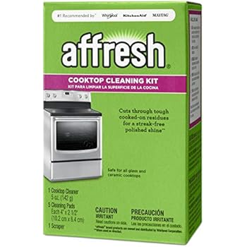 Affresh W11042470 Cleaning Kit (Cooktop Cleaner, Scraper and Scrub Pads)