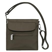 Travelon Anti-Theft Classic Mini Shoulder Bag, Chocolate, One Size