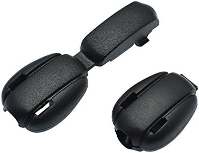 30pcs Zipper Pulls Cord Stopper End Lock Zip Clips Rope Buckle Paracord Black