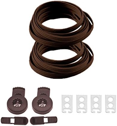 QIUQUEEN Elastic No Tie Shoelaces for Adults and Kids Two Types of Locks - Fit All Shoes