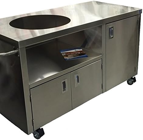 Allied Stainless Big Green Egg Stainless Cabinet. 58'' long 28'' wide 34'' tall
