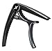 GUITARX X Capo for Acoustic Guitar, Electric Guitar Capo - Also For Bass, Ukulele, Banjo and Mandolin - #1 Brand Among Guitar Capos - Zinc Alloy, Glossy Metal Black