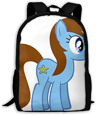 Backpack For Girls Boys My Little Pony Unicorn Zipper School Bookbag Daypack Travel Rucksack Gym Bag For Man Women