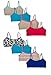 Hane's Girl's Crop Top Bralette Cotton Spandex Training Bra - Pack of 8 (Medium 8-10, Pack of 8 - Assorted Solids & Prints)