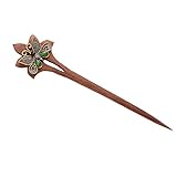 Eastlion Wooden Hairpin Chinese Stick Butterfly Hair Decor