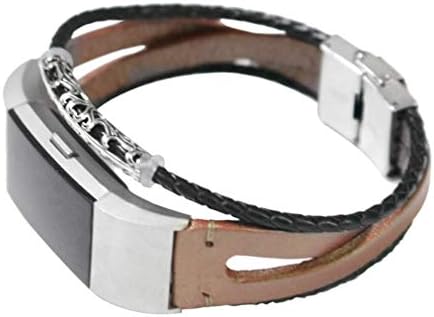 Fitbit Charge 2 Watch Band Sansee Replacement Leather Wristband Band Strap Bracelet for Fitbit Charge 2