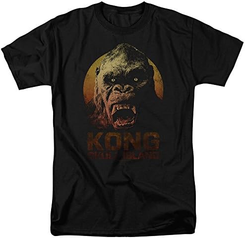Kong Skull Island Movie Officially Licensed Men's Adult T-Shirt Black (Large)