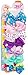 JoJo Siwa Bows 7 days Jojo Bow 8 cm with Unicorn Patterns - Beautiful Hair Accessories - Best Stocking Filler for Girls