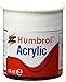 Humbrol Acrylic Paint, Coal Black
