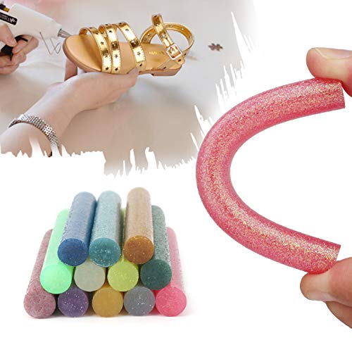 Mini Hot Glue, Enpoint 3.93 x 0.43 in Hot Glue Sticks for Glue Gun EVA Glitter Colored Hot Melt Adhesive Glue Sticks for DIY Art Craft General Repairs and Gluing Projects 36 Pack - Thumbnail 3