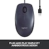 Logitech-B100-Wired-USB-Mouse-3-Buttons-Optical-Tracking-Ambidextrous-PC-Mac-Laptop-Black Logitech B100 Wired USB Mouse, 3-Buttons, Optical Tracking, Ambidextrous PC / Mac / Laptop - Black