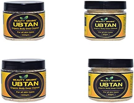 Beauty Grains Fairness Ubtan Skin Whitening & Radiance Scrub- 100 Gm(2 pcs) + 50 Gm(2pcs) Free (Pack Of 4)
