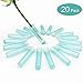 Floral Water Tubes 20pcs Rose Flower Picks Tubes Milkweed Cuttings Vials Clear Green Plastic Tubes for Flower Arrangements Craft Supply Eco Friendly - 2.85