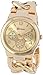Geneva Women's 2380-Gold-GEN Oversized Interlocked Chain Band Watch
