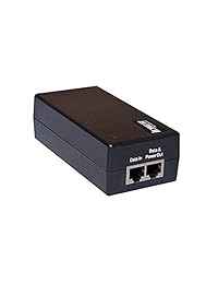icreatin 48 V48 W universal Desktop adaptador de inyector PoE Fuente de alimentación Apoyo 802.3 af at, 10 100Mbps
