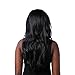 TopWigy Women Long Body Wave Synthetic Wigs with Bangs Natural Look Releastic for Black Women (1B 26