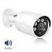 Anpviz 5MP Outdoor Bullet POE IP Camera with Microphone Audio Wide Angle Security Camera Outdoor Indoor, 2.8mm Lens Motion Detection,98ft, SD Card Slot,Audio