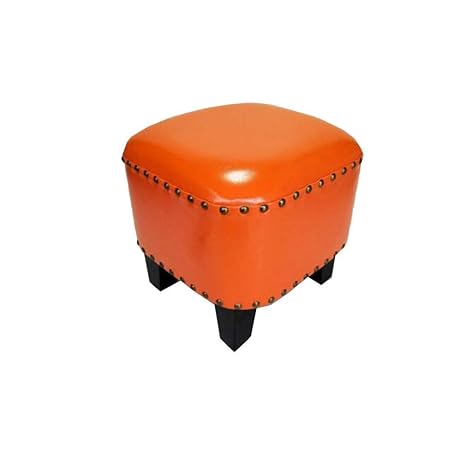 Amazon Com Kdjb Dm Padded Round Pouf With Rivets Decoration