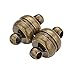 Beadthoven 100Sets 11x7mm Brass Bracelet Magnetic Clasps Antique Bronze Oval Round Magnet Clasp Connector for Jewelry Making Bracelets Accessory Supplies