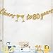 80th BIRTHDAY PARTY DECORATIONS - Glittery Gold Cheers to 80 Years Banner,Perfect Party Supplies 80th Anniversary Decorations for 80th Birthday