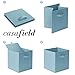 Casafield Set of 6 Collapsible Fabric Cube Storage Bins, Baby Blue - 11
