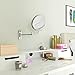 SONGMICS 7x Magnifying Wall Mount Makeup Mirror 8-Inch Two-Sided Extendable Bathroom Vanity Mirror Chrome UBBM713