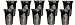Silver Like Kiddush Cups Heavyweight Plastic (10 Cups)