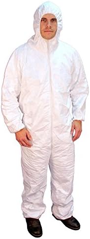 Buffalo Industries (68510) Hooded Polypro Disposable Coverall - Size Large