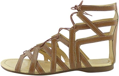 Green Casuals Women's Leather Shoes Sandals, Genuine Leather, ECOMARK Certified Leather, Gladiator Sandal Flat 6673 - 7 M US