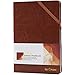 HOHTAA Premium Hardcover Notebook ~Excellent Dotted Notebook~ Bullet Journal for Men & Women, Leather, Quality A5 Sewn-in 100gsm Paper with Diagonal Strap