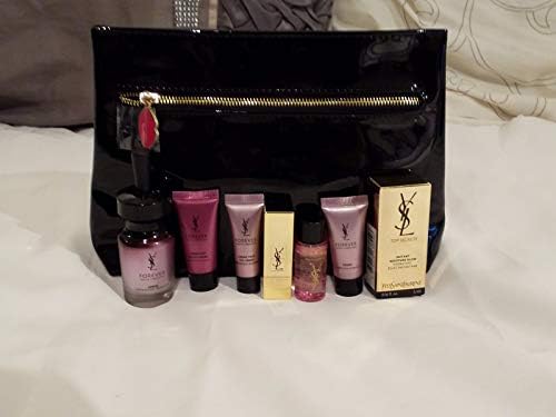 YSL Forever Youth Liberator Set + Skincare products & Lipstick in BLACK MAKE UP/COSMETICS BAG *