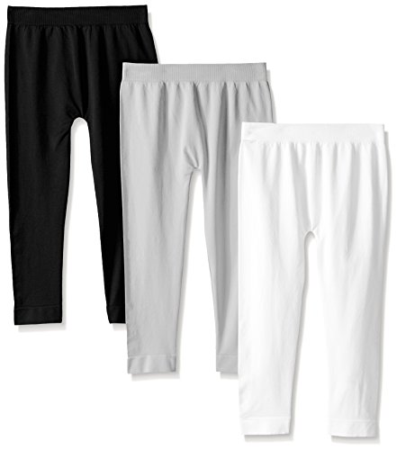 Pink House Big Girls' 3 Piece Seamless Full Length Legging