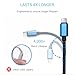 Micro USB Cable, VANTEN(6Ft) [Android Charger][Charging Cord][USB Cable] for Samsung/Galaxy/Note/HTC/LG/Motorola/Sony/Kindle/Windows/MP3/Camera and Other Device(Blue, 1Pack)