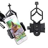 Cell Phone Adapter Mount - Tiaoyeer Universal Cellphone Telescope Adapter Mount Compatible Binocular Monocular Spotting Scope Telescope Microscope, Fits Almost All Smartphone on The Market