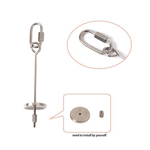 HAPY-SHOP-Bird-Food-HolderHanging-Stainless-Steel-Bird-Treat-FeedersFruit-Vegetable-SkewerParrots-Foraging-Toys-Bird-Food-Basket-for-Parrots-Cockatoo-Cockatiel-Parakeets-2-PCS