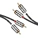 2RCA to 2RCA Cable, J&D Gold-Plated [Copper&nbsp;Shell]&nbsp;[Heavy&nbsp;Duty] 2 RCA Male to 2 RCA Male Stereo Audio Cable, RCA Cable - 3 Feet primary