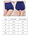 Lashapear Womens High Waist Underwear Solid Color Tummy Control Cotton Brief Panties 5 Pack, Color4, XX-Large