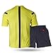 Shinestone Referee Shirts, Men's Soccer Football Sports Referee Umpire Shirt Uniform Jersey Costume Short Sleeves Wicking and Quick Drying for Sports