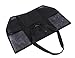 Holly LifePro Waterproof Mesh Beach Bag Toy Tote Bag Large,Lightweight Market Grocery & Picnic Tote with Oversized Pockets,Inside Zippered Pocket,Carry All Organizer Bag Black,Shoulder Bag for Gym
